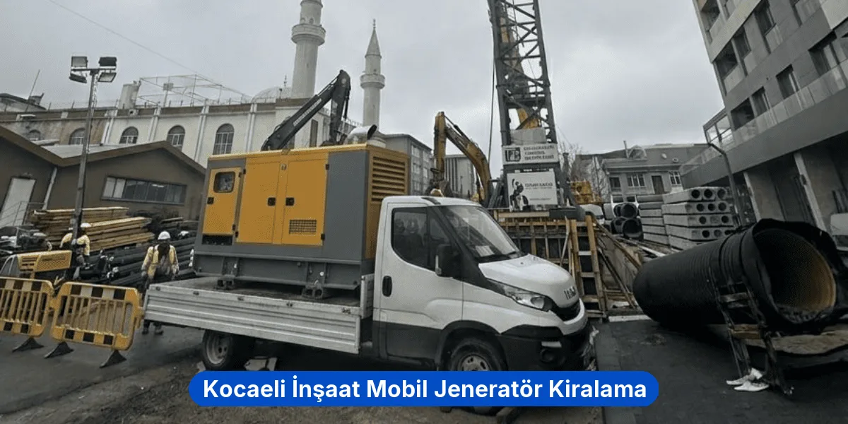 Kocaeli İnşaat Mobil Jeneratör Kiralama